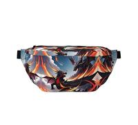 Grand sac banane Double Dragon Battle, cadeaux pour profiter du sport, du festival, de l'entraînement, des voyages, de la course à pied, Noir , Taille unique