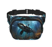 Grand sac banane imprimé à la mode, sac messager unisexe, sac banane de voyage à la mode