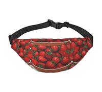 Grand sac banane mignon en forme de fraises pour garçon, adapté pour profiter du sport, de la course, du cyclisme, des voyages, de la pêche