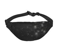 Grand sac banane noir et blanc galaxie pour garçons, adapté pour profiter du sport, de la course, du cyclisme, des voyages, de la pêche