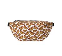 Grand sac banane pour homme et femme - Imprimé Hot Dog No.903 - Sac de voyage tendance pour femme - Sac banane pour femme et homme avec sangle réglable