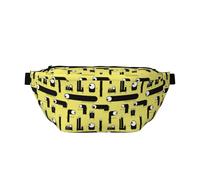 Grand sac banane pour homme et femme - Joli sac à bandoulière de voyage à motif monstre borgne pour femme, sac de ceinture pour homme et femme, avec sangle réglable