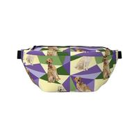 Grand sac banane pour homme et femme - Labrador Retriever Dog No.1015 - Sac de voyage tendance pour femme - Sac de ceinture pour homme et femme avec sangle réglable