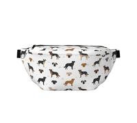 Grand sac banane pour homme et femme - Labrador Retriever Dog No.1018 - Sac de voyage tendance pour femme - Sac de ceinture pour homme et femme avec sangle réglable