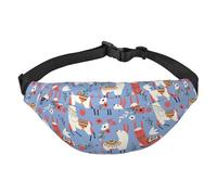 Grand sac banane pour homme et femme, motif tortues de mer, sac banane pour entraînement, randonnée, course à pied, voyage, Lama mignon lamacute, Taille unique, Sacs banane
