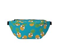 Grand sac banane pour homme et femme - Sac à bandoulière réaliste en forme d'ananas pour femme, sac de ceinture pour homme et femme, avec sangle réglable