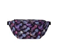 Grand sac banane pour homme et femme - Sac à bandoulière tendance avec imprimé méduses de rêve pour femme, sac banane pour femme avec sangle réglable