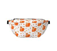 Grand sac banane pour homme et femme - Sac de voyage tendance en forme d'écureuil mignon avec cône de pin - Sac banane pour femme avec sangle réglable