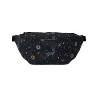 Grand sac banane pour homme et femme - Voie lactée, soleil, constellation, cerf, sac de voyage tendance pour femme, sac banane pour femme avec sangle réglable