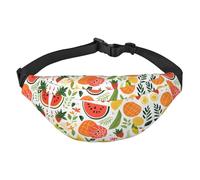Grand sac banane tendance à motif de fruits, sac banane de voyage décontracté pour garçons, adapté pour le sport, la course, le cyclisme, les voyages, la pêche