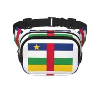 Grand sac banane tendance avec imprimé drapeau de l'Afrique centrale pour femme, noir, One Size