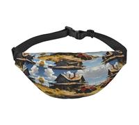 Grand sac banane Texas Farm Tractor Boys, idéal pour profiter du sport, de la course, du cyclisme, des voyages, de la pêche