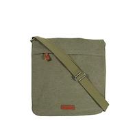 Grand sac bandoulière mixte KATANA toile garni cuir réf 6505 (4 coul. disp.) (Kaki)