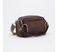 Grand sac bandoulière Pocket en nylon moka UN
