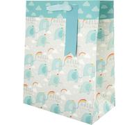 Grand Sac Cadeau Pour Bébé Garçon Motif Éléphant Mignon