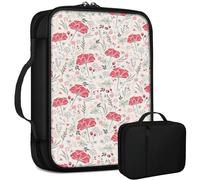 Grand sac de bible à fleurs de pissenlit rose pour homme et femme, sac d'église multifonction avec poignée, poche zippée, cadeau chrétien, fournitures d'étude de la Bible