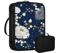 Grand sac de bible motif hortensia pour homme et femme, sac d'église multifonction avec poignée, poche zippée, cadeau chrétien, fournitures d'étude de la Bible