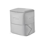 Grand sac de compression pour vêtements, couettes, vêtements, placard, organiseur de rangement, rangement ultra compact, organiseur auto-compressif, gris, L (2 pièces)