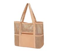 Grand sac de plage pliable en maille imperméable pour natation, sable, bateau, croisière, vacances, voyage, été, gym, déjeuner, douche, humidité, quai