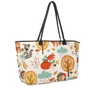 Grand sac de plage pour femme, jolis cônes de crème glacée, animaux, licorne, chats, sac de voyage avec poches, sac à main à bandoulière imperméable, Multicolore 7., 14.5x20.8x5.5in/37x53x14cm