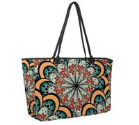 Grand sac de plage pour femme, muselière Kawaii avec joues roses et yeux clignotants, motif arc-en-ciel, sac à main de voyage avec poches, sac à main à bandoulière imperméable, Multicolore 4