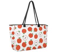 Grand sac de plage pour femme, muselière Kawaii avec joues roses et yeux clignotants, motif arc-en-ciel, sac à main de voyage avec poches, sac à main à bandoulière imperméable, Multicolore 7