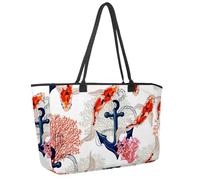 Grand sac de plage pour femme, muselière Kawaii avec joues roses et yeux clignotants, motif arc-en-ciel, sac à main de voyage avec poches, sac à main à bandoulière imperméable, Multicolore 9