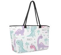 Grand sac de plage pour femme, muselière Kawaii avec joues roses et yeux clignotants, motif arc-en-ciel, sac à main de voyage avec poches, sac à main à bandoulière imperméable, Multicolore 15
