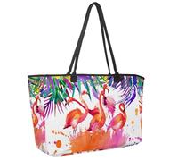 Grand sac de plage pour femme, sac à main à bandoulière imperméable avec poches, motif arbre turquoise, ciel nocturne, Multicolore 4., 14.5x20.8x5.5in/37x53x14cm