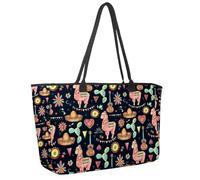 Grand sac de plage pour femme, sac à main à bandoulière imperméable avec poches, motif arbre turquoise, ciel nocturne, Multicolore 15., 14.5x20.8x5.5in/37x53x14cm