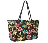 Grand sac de plage pour femme, sac à main étanche avec poches et motif tête de mort Suger Noir, Multicolore 6., 14.5x20.8x5.5in/37x53x14cm