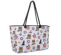 Grand sac de plage pour femme, sac à main étanche avec poches et motif tête de mort Suger Noir, Multicolore 12., 14.5x20.8x5.5in/37x53x14cm