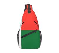 Grand sac de poitrine avec motif drapeau de Madagascar - Élégant et durable - Idéal pour les trajets en plein air