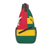Grand sac de poitrine avec motif drapeau du Togo - Élégant et durable - Pour les trajets en voyage et les activités de plein air