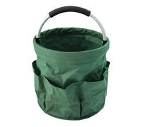 Grand Sac de Rangement 17l, Panier Pliant, fourre-Tout Pique-Nique, Caddie Nettoyage en Plein air avec poignée, à Outils, Fournitures(Green)