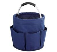 Grand Sac de Rangement 17l, Panier Pliant, fourre-Tout Pique-Nique, Caddie Nettoyage en Plein air avec poignée, à Outils, Fournitures(Blue)