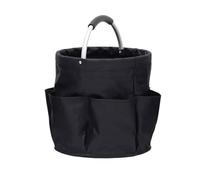 Grand Sac de Rangement 17l, Panier Pliant, fourre-Tout Pique-Nique, Caddie Nettoyage en Plein air avec poignée, à Outils, Fournitures(Black)