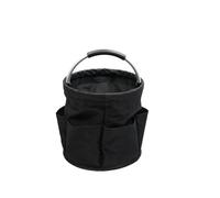 Grand Sac de Rangement 17l, Panier Pliant, fourre-Tout Pique-Nique, Caddie Nettoyage en Plein air avec poignée, à Outils, Fournitures(Black)