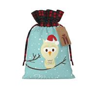 Grand sac de rangement avec cordon de serrage imprimé Merry Christmas