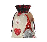 Grand sac de rangement avec cordon de serrage imprimé Merry Christmas