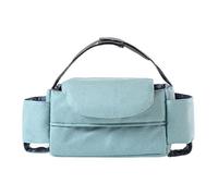 Grand sac de rangement avec porte-gobelet isotherme et support de téléphone pour accessoires, sac de rangement pour landau, landau, buggys avec porte-gobelets isothermes, grand espace de rangement