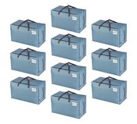 Grand sac de rangement de 102 litres avec couvercle avec poignée et fermeture à glissière, conçu pour le déplacement, stockage de vêtements, articles ménagers et imperméabilisation.