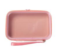 Grand sac de rangement de maquillage avec plusieurs tons doux macarons, pochettes cosmétiques portables pour voyage essentiel et usage quotidien couleur macaron, pêche