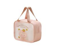 Grand sac de rangement de maquillage avec poignée pour les vacances, les voyages d'affaires, les activités sportives, les designs à accès rapide, planificateur de voyage, D, single layer