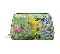 Grand sac de rangement pour cosmétiques imprimé chardonneret américain, sac de rangement portable adapté pour les voyages et les voyages d'affaires