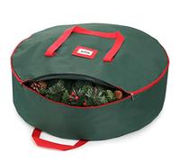 Grand Sac de Rangement pour Guirlande de Noël de 30 Pouces avec poignée Porte-Guirlande décorative Oxford à Double Fermeture éclair pour Ornements de guirlandes