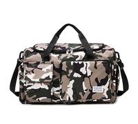 Grand Sac de Sport 40 L for Homme - Sac de Sport résistant à l'eau avec Compartiment à Chaussures et Poche Humide, for l'entraînement et Les Voyages du W nd(Camouflage Green)