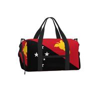 Grand sac de sport à bandoulière réutilisable avec imprimé drapeau du Pérou pour femme, Drapeau de la Papouasie-Nouvelle-Guinée, One Size