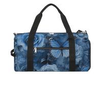 Grand sac de sport de voyage pour homme et femme, motif rose bleue, sac de voyage avec compartiment à chaussures pour l'entraînement, style, taille unique, Style :, Taille unique