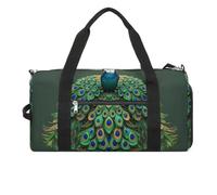 Grand sac de sport imperméable avec pompons pour homme et femme Motif paon